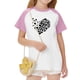 thumbnail image 5 of Blusas y camisas de manga corta con cuello redondo para niños y niñas, blusa de manga corta con estampado de cuello redondo, 5 of 7