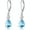B-Natural blue topaz, variant on 925 Sterling Silver Blue Topaz/Amethyst/Rainbow Quartz CZ Teardrop Leverback Earrings Drop Dangly Gemstone Earings Hypoallergenic Birthday Jewelry Gifts for Women