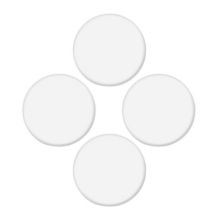 

4pcs Solid Color Cup Mats Non-slip Coasters Diatom Absorbent Pad Round Placemats for Home Restaurant Cafe (White)