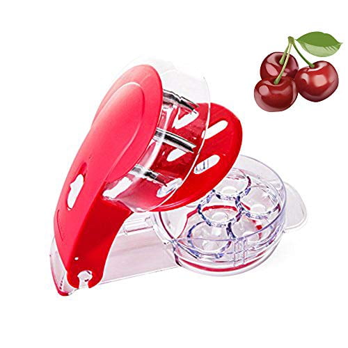 Yillsen Cherry Pitter Stoner Olive Tool 6 Cherries Seed Remover Red Walmart Com Walmart Com