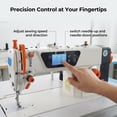 thumbnail image 2 of Professional Industrial Flatbed Sewing Machine – 5000 RPM, Low Vibration, Strong Feeding for Knitwear Silk Tents Handbags, 2 of 5