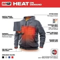 thumbnail image 4 of Milwaukee 302G-212X M12 Gray Heated Hoodie Kit XXL, 4 of 13