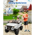 thumbnail image 4 of Garvee Licensed Tǒyōtǎ 24V Ride On Car for Kids – 2-Seater Electric Truck with Parent Remote Control, All-Terrain Capability, and Dual Driving Modes,White, 4 of 8