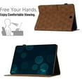 thumbnail image 5 of Feishell for Samsung Galaxy Tab A 8.0-inch SM-T350/P350 Case, Embossed PU Leather Wallet Case with Multiple Angles Kickstand & Pencil Holder, Folio Magnectic Cover with Smart Auto Wake/Sleep,Brown, 5 of 10
