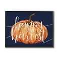 thumbnail image 2 of Stupell Industries Happy Harvest Phrase Orange Pumpkin over Blue, 30 x 24,Design by Daphne Polselli, 2 of 5
