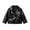 Black, variant on Infant Baby Girls Toddler Moto Jacket Long Sleeve Zip Up Faux Leather Warm Cozy Windproof Elegant Outerwear 9-12 Months