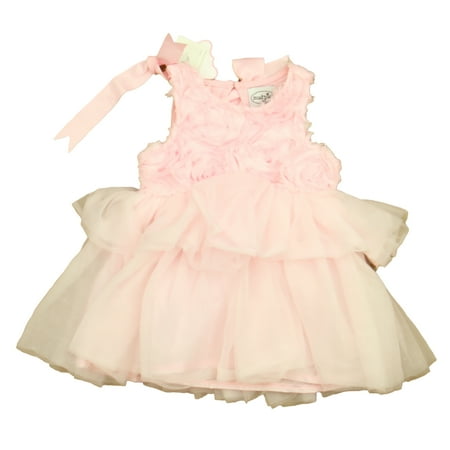 

Pre-owned Mudpie Girls Pink Dress size: 9-12 Months