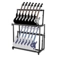 thumbnail image 1 of BeesClover Multi Guitar Stand, Folding 14 Standing Floor Multiple Guitars Display Rack, Adjustable Storage Holder With Soft Sponge Adjustable Height Double Tier Ukulele Stand, 1 of 6