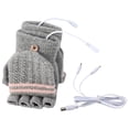 thumbnail image 3 of Guantes USB Abundance, guantes abatibles, guantes calefactores eléctricos, guantes recargables, guantes calefactables de medio dedo tejidos, 3 of 6