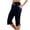 #Yoga Capris_1 Dark Blue, variant on Yoga Capris For Womens Summer Cropped Cut-Out Golf Capri Pants Lace-Up Elastic Waist Leggings Light Breathable Sweatpants Hiking Outdoor Camping Fishing Capris Pants with Pockets