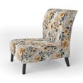 thumbnail image 3 of Designart "Cozy Rustic Floral Glow II" Beige Floral Upholstered Accent Chair - Cottage Arm Chair For Living Room, 3 of 7