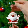 thumbnail image 4 of LanSuare Christmas Hanging Ornament, Acrylic Mini Cute Character Pendant, Suitable for Xmas Tree, Holiday Party, Indoor Outdoor Hanging Decoration, 4 of 7
