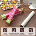 thumbnail image 2 of 2 Rollo Papel Encerado para Hornear, Parchment Papel Antiadherente con Cortador Dentado, Impermeable y Absorbe Grasa, Doble Cara, Resistencia Temperatura 250°C Para Alimentos Freidora de Aire, 2 of 4