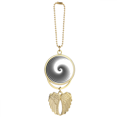 thumbnail image 1 of Circle Rotation Center Halo Car Keychain Angel Wing Pendant, 1 of 4
