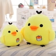 thumbnail image 4 of Lindo muñeco de peluche suave de pollo de dibujos animados, juguete de peluche para decoración del hogar., 4 of 7