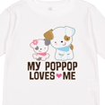 thumbnail image 4 of Inktastic My Pop Pop Loves Me Granddaughter Puppy Girls Long Sleeve Toddler T-Shirt, 4 of 5