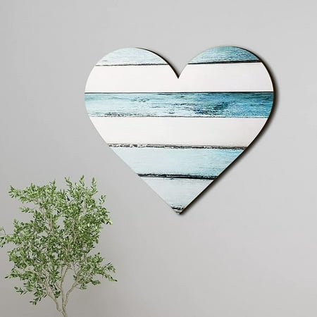 Heart Shaped Wood Sign Wooden Wall Decor Hanging Rustic Plaque For Home Farmhouse Living Room Bedroom 11 8 Inch Charming Color - Heart Shaped Wall Art