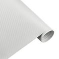 thumbnail image 2 of Walbest 3D Carbon Fiber Car DIY Wrap Sheet Roll Film Sticker Decal - White Color 200X50cm/78.7" x 19.7", 2 of 7
