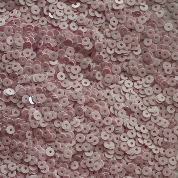 Extra Light Pink Sequins 3mm Opaque Rainbow Iris Made in USA