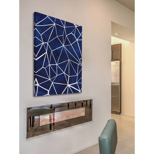Marmont Hill "Indigo Pattern III" Painting Print on Wrapped Canvas