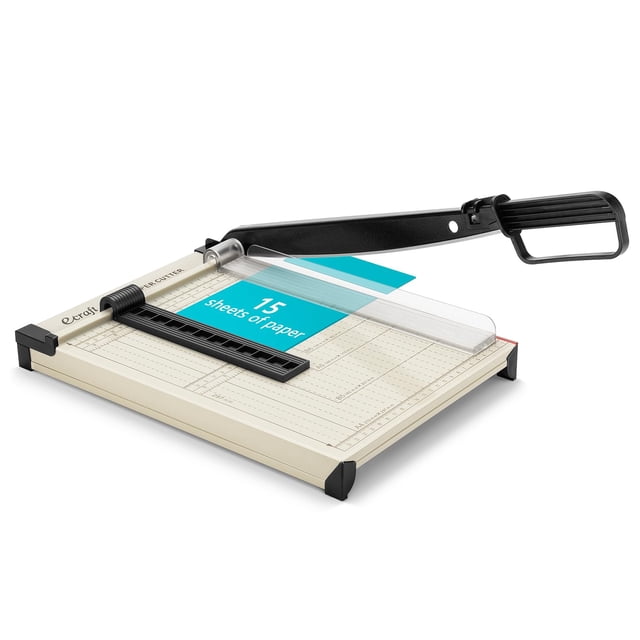Cortador de papel Craft Eraft 12, guillotina con protector de seguridad