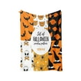 thumbnail image 2 of Manta de Franela de Halloween con Estampado Digital de Calabaza y Fantasma | Ideal para Sofá | para Todas Las Estaciones | Medidas: 150 X 100 Cm | Multicolor | Franela de Alta Calidad | Peso: 370 G |, 2 of 6