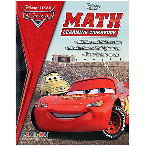 Disney Pixar Cars Math Learning Workbook