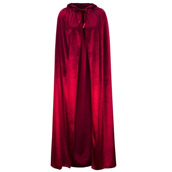 Tejiojio Women Clothes Clearance Women Casual Party Solid Retro Gothic Hooded Cloak Stage Outfit Top