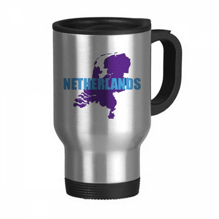 

Map Netherlands European Windll Travel Mug Flip Lid Stainless Steel Cup Car Tumbler Thermos