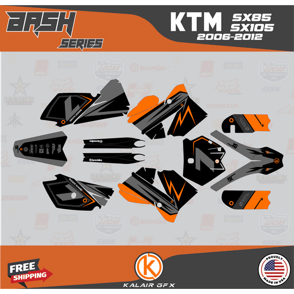 Kalair GFX Graphics Kit for Ktm SX85 SX105 (2006-2012) Bash Series