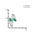 thumbnail image 2 of 1 3/4 Carat T.G.W. Emerald And White Diamond Accent Sterling Silver 3-Piece Jewelry set, 2 of 7