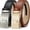 Black and Tan, variant on YOORAN Men's Belt, 2 Ratchet Belts, Adjustable 13/8" Genuine Leather Belt, Size Length Can be Cut, With Gift Box