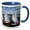 Blue/White, variant on 3drose, Sailing Teams from 12 Countries Board a Fleet of J24 to Race at the Dennis Conner Yacht Contest, 11oz Two-tone Red Mug