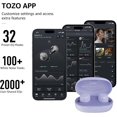 thumbnail image 7 of TOZO E1 Wireless Bluetooth Earbuds, Lightweight Bluetooth In-Ear Headphones, 30H Play, Stereo Bass, Crystal-Clear Calls, 32 Custom EQ via App, Waterproof Earbuds, 7 of 7