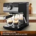 thumbnail image 3 of Cafetera Espresso Krups Authentic+ Negra con Sistema Thermoblock y Espumador de Leche, 3 of 7