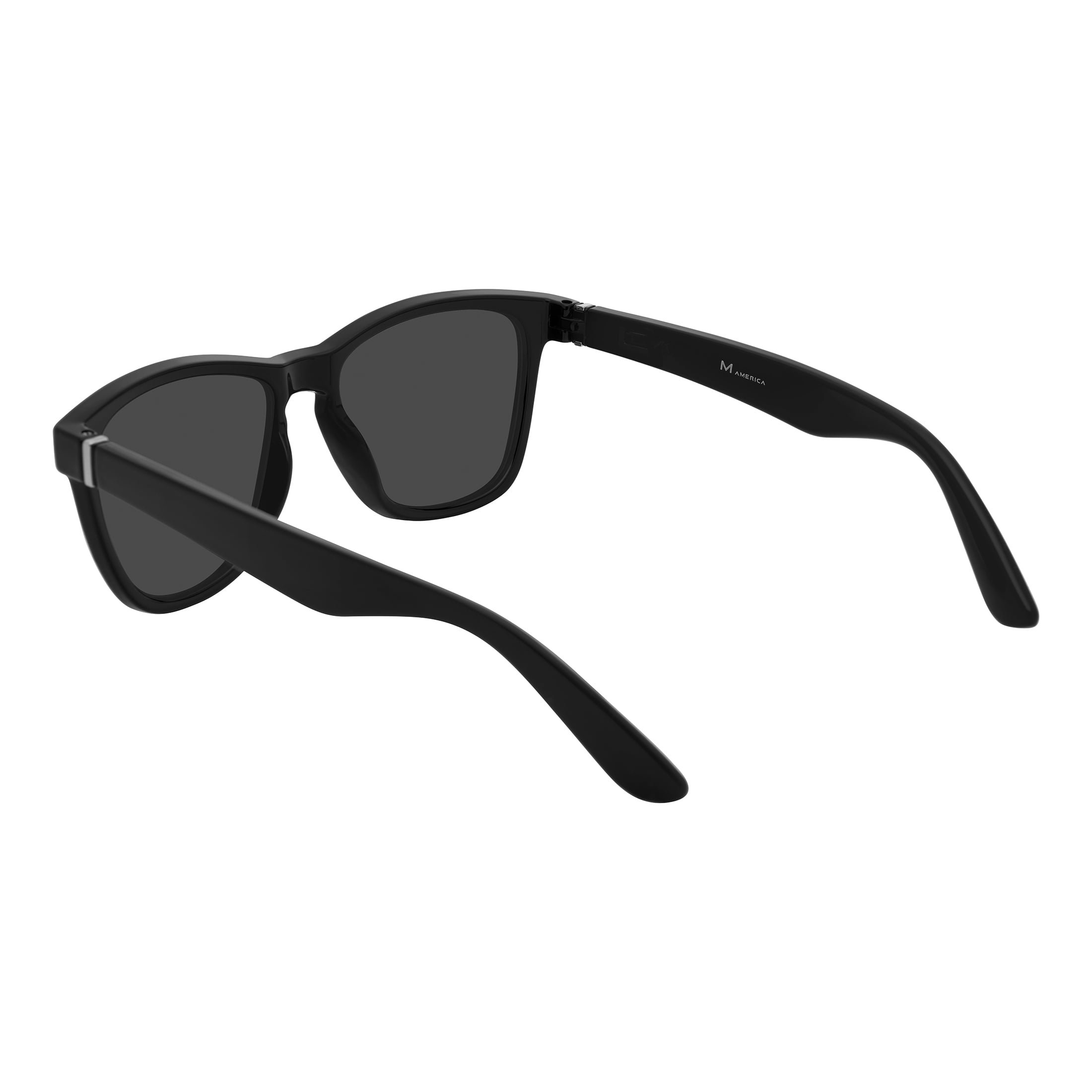 M America Unisex Fashion Wayfarer Sunglass, Luna Park Black, 1 Pair