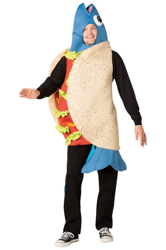 Fish Taco Men's Adult Halloween Costume, One Size, (40-46)