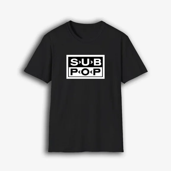 VINTAGE t shirt men Sub Pop Logo T-Shirt American Men's T-Shirt S-5XL