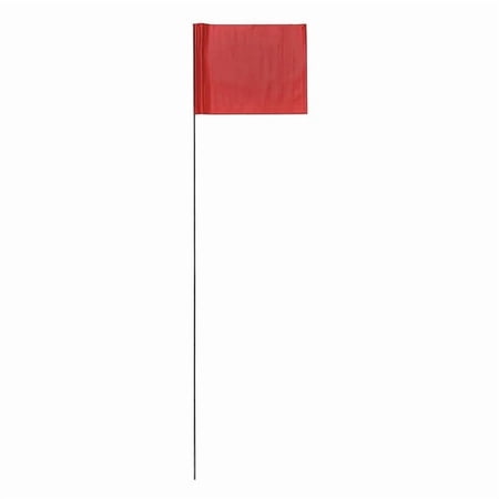 Marking Flag, PVC, Solid, 2.5" L., 100 PK 2315R-200