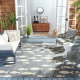 thumbnail image 2 of SAFAVIEH Courtyard Trena Fishes Indoor/Outdoor Area Rug, Dark Grey/Beige, 9' x 12', 2 of 13
