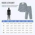 thumbnail image 4 of Picia Poodle Dog Pattern Men’s Long-Sleeve Sleepwear Set - Soft 2-Piece Loungewear with Pockets, Comfy PJs for Relaxing Nights-Small, 4 of 7