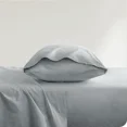 thumbnail image 3 of Bare Home Organic Twill Sheet Set - 100% Organic Cotton - 3 Piece - Twin XL, Light Gray, 3 of 5