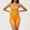Yellow, variant on FAHXNVB Plus Size Waist Trainer Bodysuit for Women Shapewear Round Neck Seamless Butt Lifter Full Body Shaper