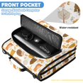 thumbnail image 6 of Zipper Binder with Shoulder Strap 2 inch 3 Ring Waterproof File Folder Organizer Bag 500 Sheet Pastel Orange Forest Animals, 6 of 8