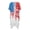 American Flag Design, variant on Polyester Beach Kimono for Vacation Half Sleeve Lightweight USA Flag Pattern