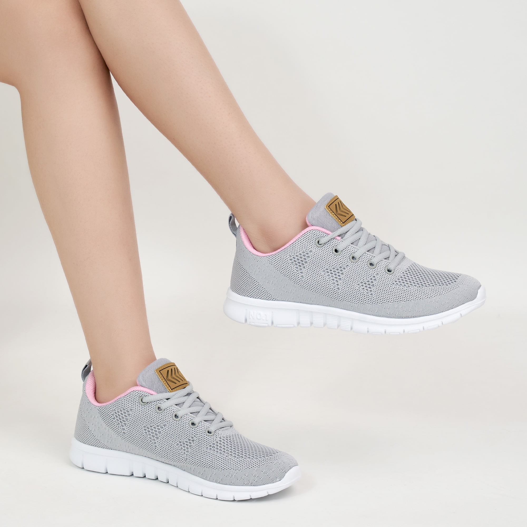 Ecetana Women Running Shoes Breathable Casual Sneakers Comfortable Walking Tennis Shoes