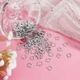 thumbnail image 4 of 200Pcs Stainless Steel Hollow Frame Charms Pendants Open Back Heart Shape Pendants with a Loop, 4 of 7