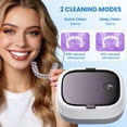 thumbnail image 5 of Ultrasonic Retainer Cleaner Machine, 48kHz High-Frequency , UV Cleaner , 2-in-1 Professional Portable Cleaner for Mouth Guards, Aligners, Jewelry, Home & Travel Use, 5 of 7