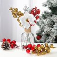 thumbnail image 4 of 12Pcs Silver Glitter Poinsettia Picks, Metallic Christmas Poinsettia Artificial Flowers with Wired Stem, 8.46in Tree Ornaments for Winter Wonderland & Glam Holiday Decor, 4 of 6