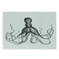 thumbnail image 1 of Octopus Cutting Board, Monochrome Marine Animal Tentacles in Sketch Subaquatic Life Art, Decorative Tempered Glass Cutting and Serving Board, Small Size, White Charcoal Grey, by Ambesonne, 1 of 1